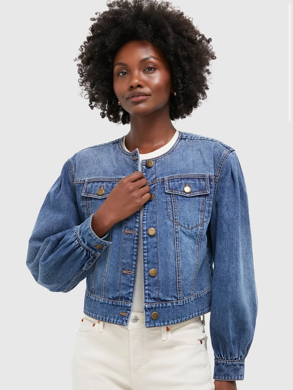 Tuckernuck Denim Cropped Jacket